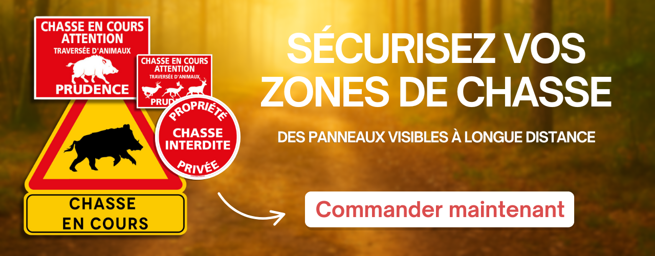 panneaux chasse en cours